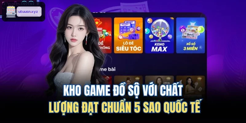 Kho game phong phú với chất lượng chuẩn quốc tế 5 sao